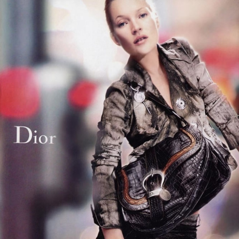 Christian Dior leather shoulder bag